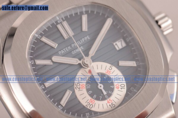 Perfect Replica Patek Philippe Nautilus Chrono Watch Steel 5980/1A/001 (BP)
